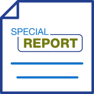 Special report icon with document outline and green headline text.