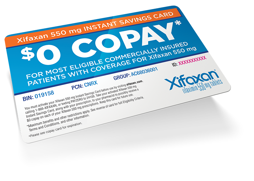 XIFAXAN Treatment Savings Card