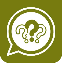 Question mark inside a white thought bubble on a green background.