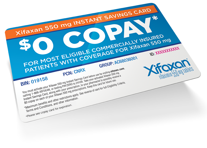 XIFAXAN Treatment Savings Card