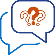 Red question marks in thought bubble stacked on top of another thought bubble.